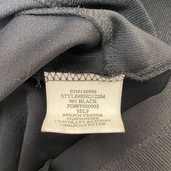 Crystal Doll Black Cutout Bodycon Mini Dress Size 5 Juniors Criss Cross Banded - Picture 7 of 8